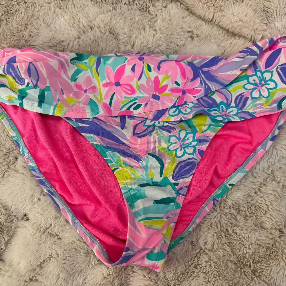 Lilly Pulitzer Lagoon Saron Hipster Bikini Bottoms
